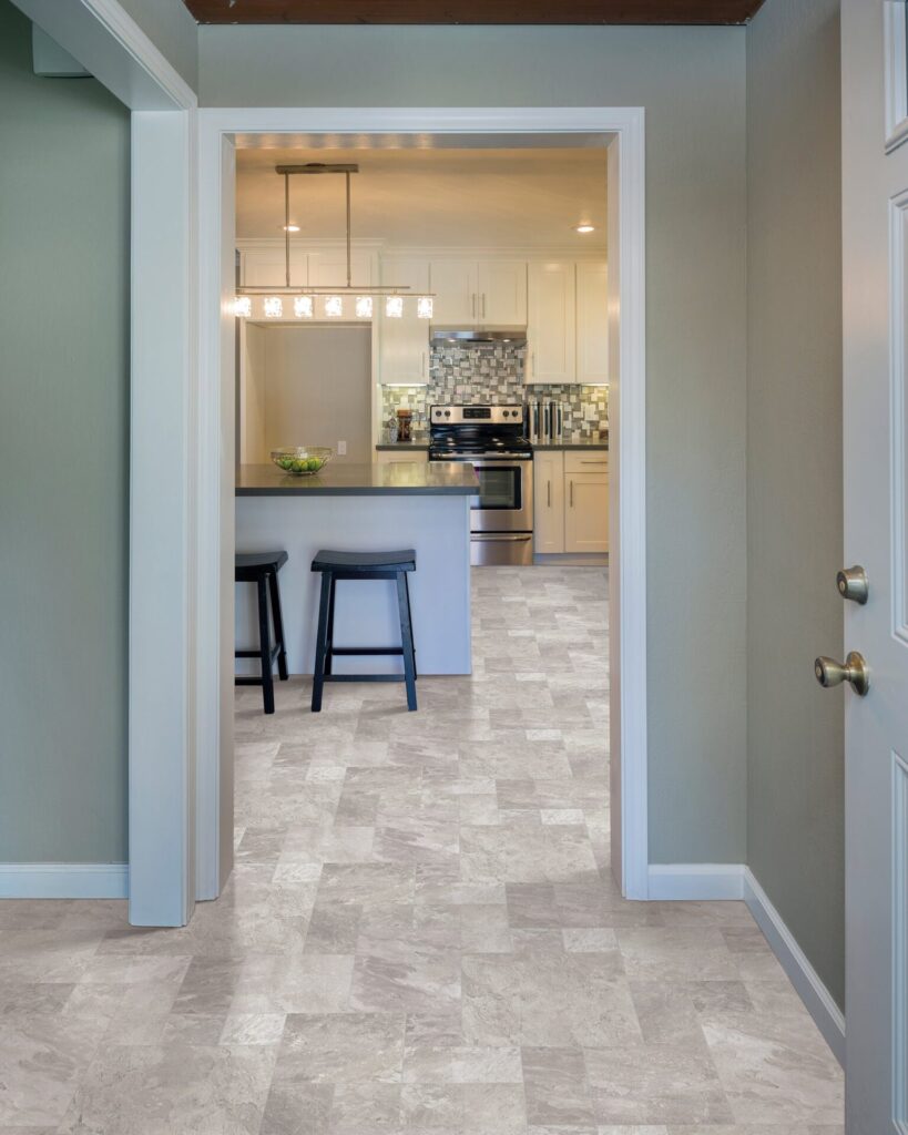 Wood-look vinyl flooring