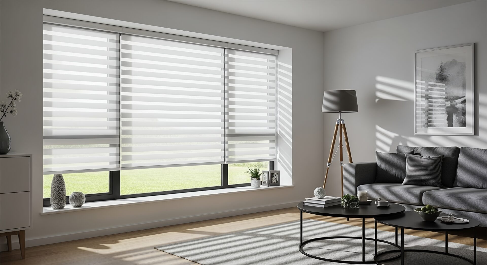 Custom drapes and curtains in a Tri-Cities living room